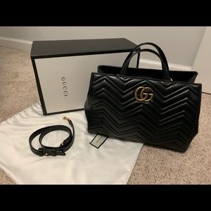 Authentic medium Gucci Marmont matelasse bag